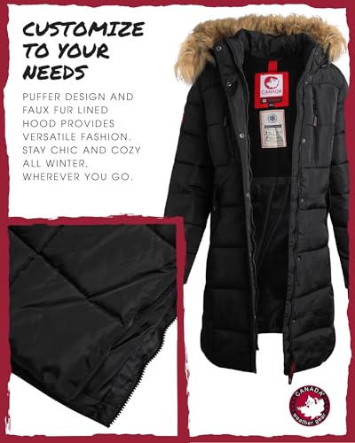 Women's Winter Jacket - Heavyweight Long Length Bubble Puffer Parka (S-3X)