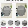Womens Fall Sweatshirt Casual Waffle Knit Half Zip Pullover Loose Long Sleeve Tops