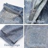 Men Baggy Rhinestone Jeans Wide Leg Denim Pants Vintage Sparkly Pearl Jeans Y2k Oversized Hip Hop Pants for Women